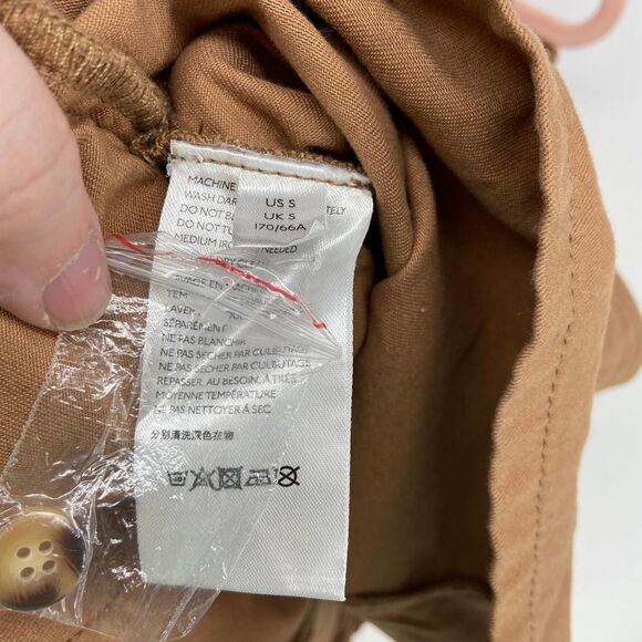 BDG Urban Outfitters brown buttoned cloth elastic waist short womens small - Picture 4 of 7